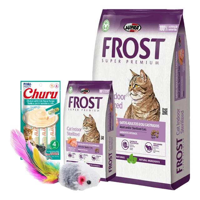 Alimento Gato Adulto Frost Cat Indoor 8,5 Kg + Regalo