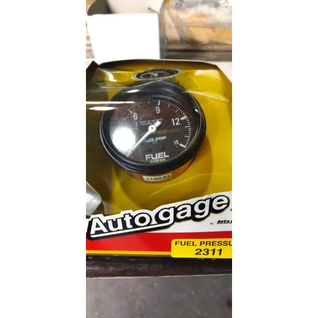 Reloj De Presión De Gasolina. Auto Gage De Autometer. 15 Psi