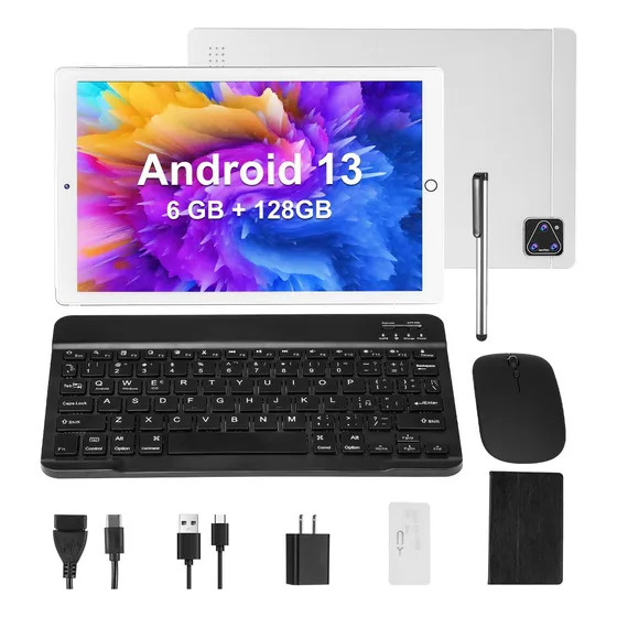 Wifi Tablet 10.1 Inch 6gb Ram+128gb Rom Android 13 Doble Sim