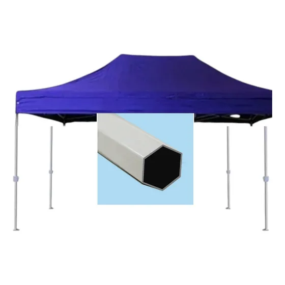 Toldo 3x4.5 Americano Muy Grueso Hexagonal Azul