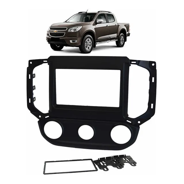 Marco Adaptador Radio 2 Din 7 Chevrolet S10 2016/2022