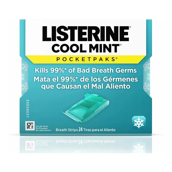 Listerine Pocketpaks 12 Paquetes De 24 Laminas