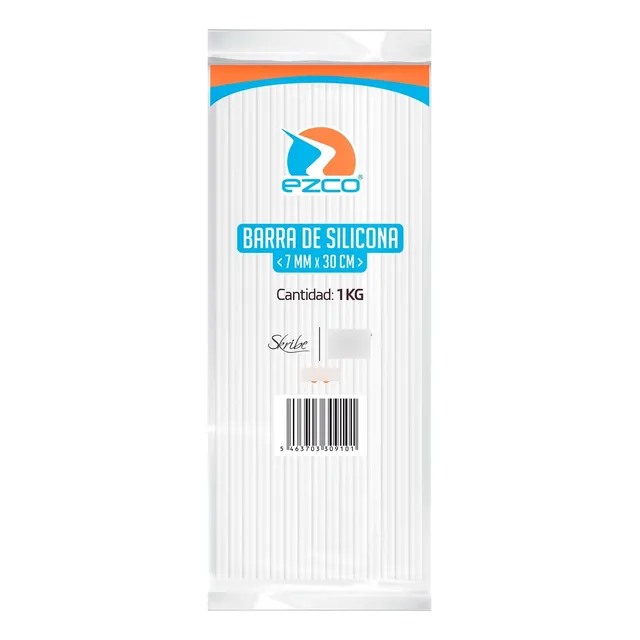 Barra De Silicona 30cm Pack X 1 Kilo Gruesa Fina 7mm 11mm