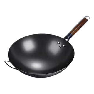 Sartén Wok Manual Sartén De Hierro Forjado 34 Cm Con Oreja Sartén Wok Manual Sartén De Hierro Forjado 34 Cm Con Oreja