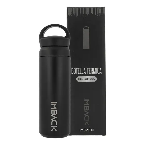 Botella Termica 500 ml IMBACK termo 10 hs frio 5 hs calor Acero Inoxidable tapa con manija