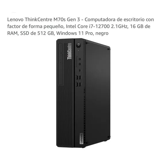 Lenovo Thinkcentre M70s Gen3