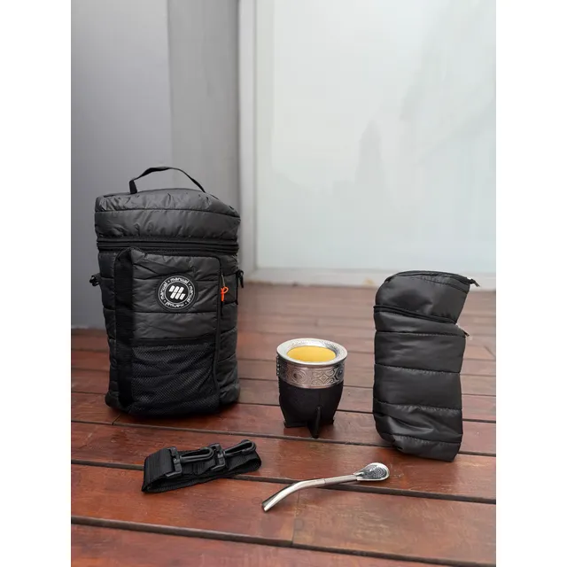 Mate Imperial Calabaza Mochila Azucarera Yerbera + Bombilla