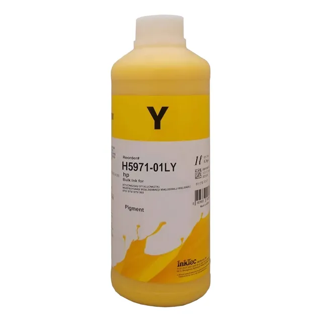 Litro Tinta Pigmentada Inktec Compatible Con Hp Pigmentada