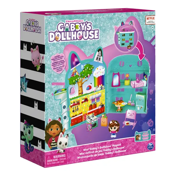 Mini Casa Gabbys Dollhouse Playset Con Accesorios