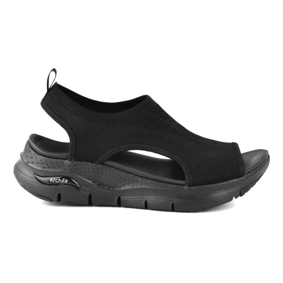 Sandalia Deportiva Casual Skechers Arch Fit City Catch Black