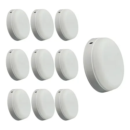 Pack10 Foco Sobrepuesto Plafón Luz Blanca 24w Luz Fría
