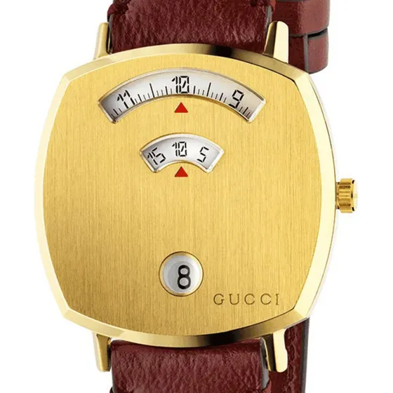 Reloj Gucci Unisex Grip Ya157405 Marrón Dorado