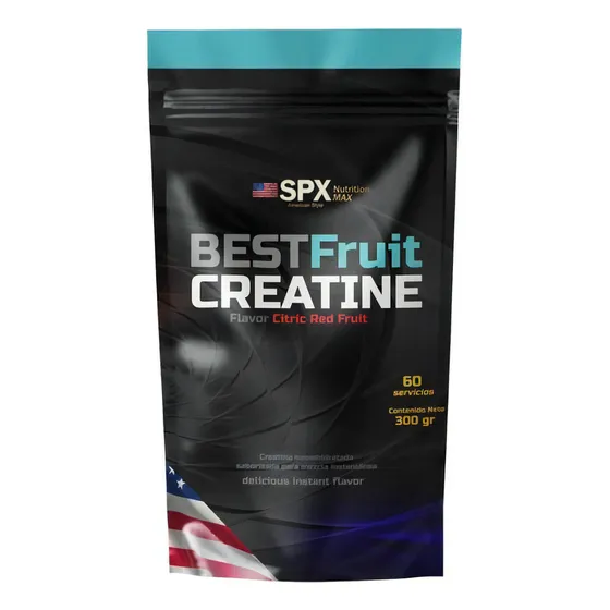 Creatine Spx Premium Micronizada Pura Saborizada Futal Sabor Frutilla Citrica