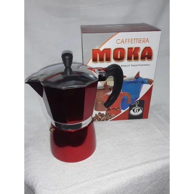 Cafetera Greca Express Marca Moka 6 Tazas