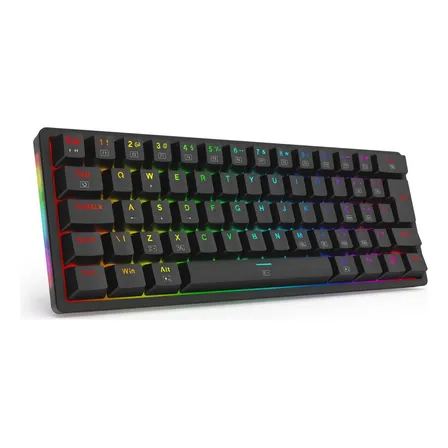 Redragon Akali Rgb Preto Switch Marrom Preto Português Abnt2 Pt