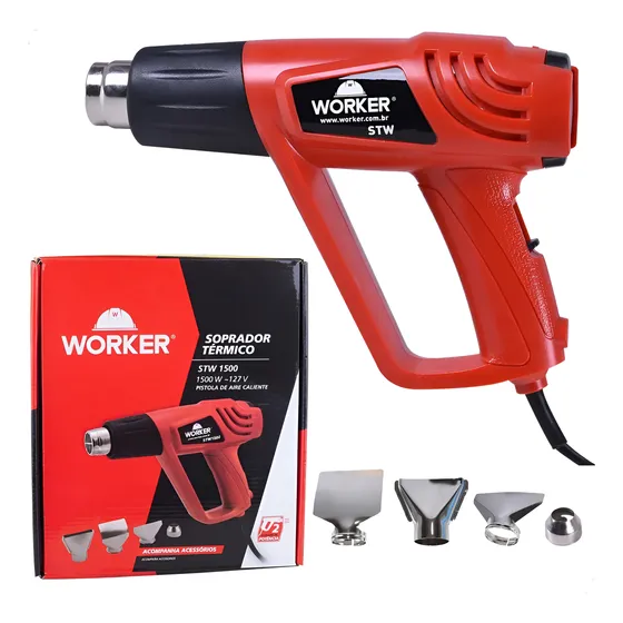 Soprador Térmico 1500w Worker 220 Portátil Profissional 220v