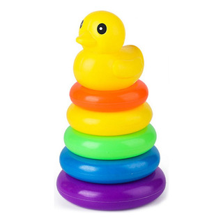 Juguete Torre Piramide Aros Apilables Pato Didactico Niños Juguete Torre Piramide Aros Apilables Pato Didactico Niños
