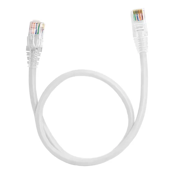 Kit 10 Patch Cord Cat6 Furukawa Branco 50 Centímetros 