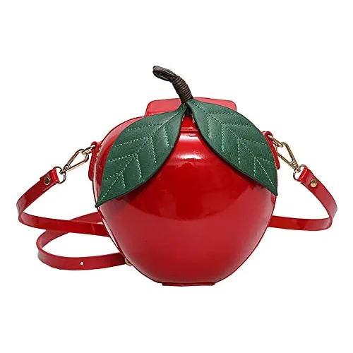 123arts Moda Manzana Forma Pu Bolso De Cuero 4ou87