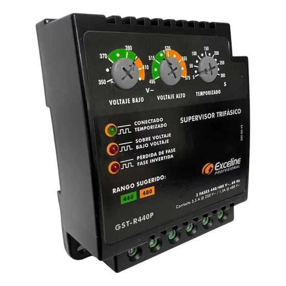 Supervisor Trifasico P/cargas Y Motores 440-480vac Exceline