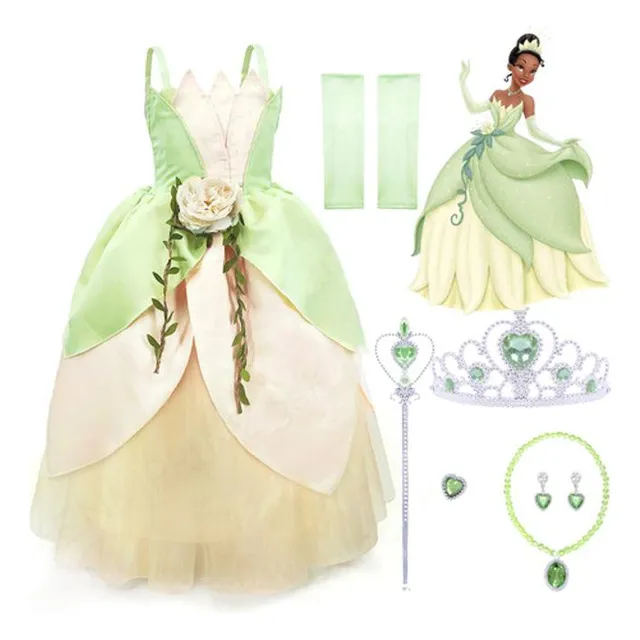 Vestido De Tiana La Princesa Y El Sapo Para Cosplay