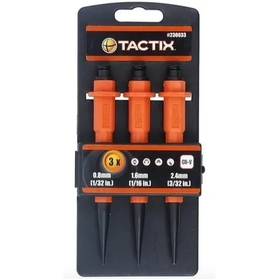 Set X 3 Punto De Marcar Punzon Punzones Tactix