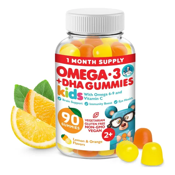 Gomitas Omega 3 Sin Aceite De Pescado, Vitaminas Para Niños