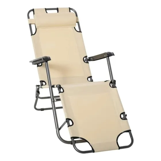 Reposera Plegable 2 Pos. Simil Gravedad Cero