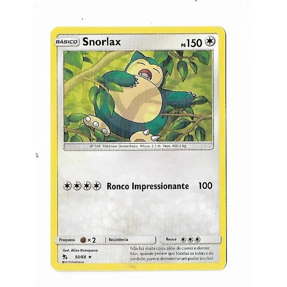 Pokemon Snorlax Sol E Lua Destinos Ocultos Frete Incluso