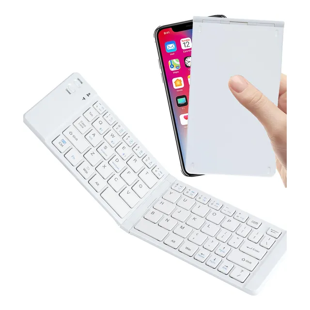 Teclado Inalámbrico Plegable Portátil Bluetooth Compacto