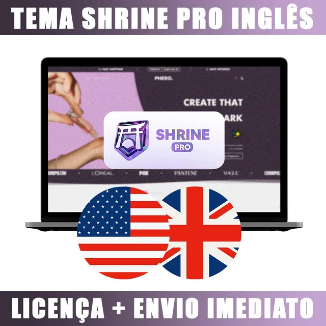 Tema Shrine Pro Shopify Em Inglês + Licença + Envio Imediato