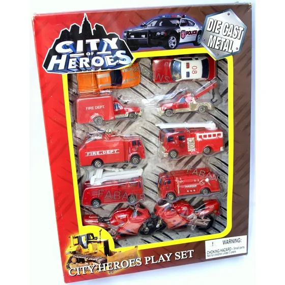 Set  Carritos De Metal Carros Moto Juguete Auto Niño