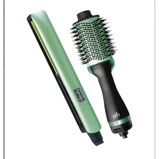 Set Cepillo Secador Y Plancha Aguacate