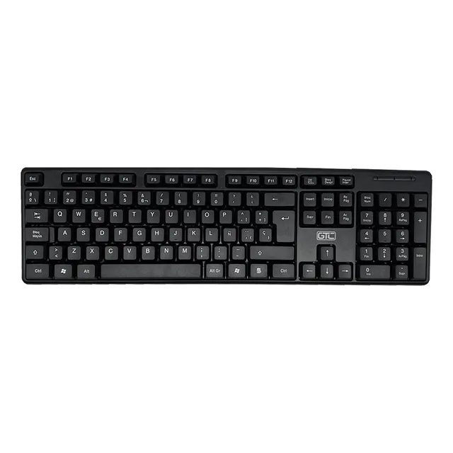 Teclado Usb Gtc Kbg-206 Anti Derrame Español Zona Oeste Teclado Negro Idioma Español Latinoamérica