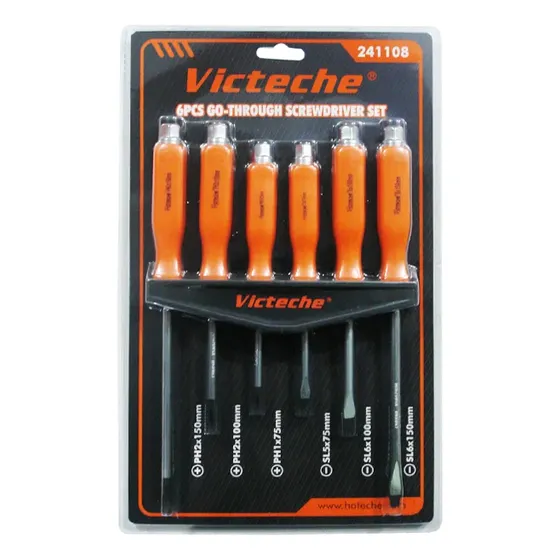 Juego De Destornilladores De Impacto 6 Pcs Victeche