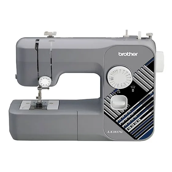 Máquina De Coser Brother Lx3817 Portable Gris 127v
