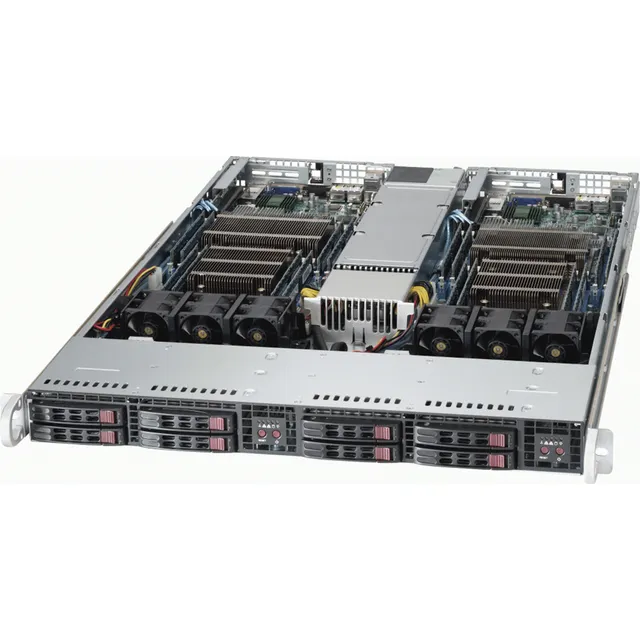 Servidor Supermicro 1u Dual Nodo Quad Xeon 256gb - Plus