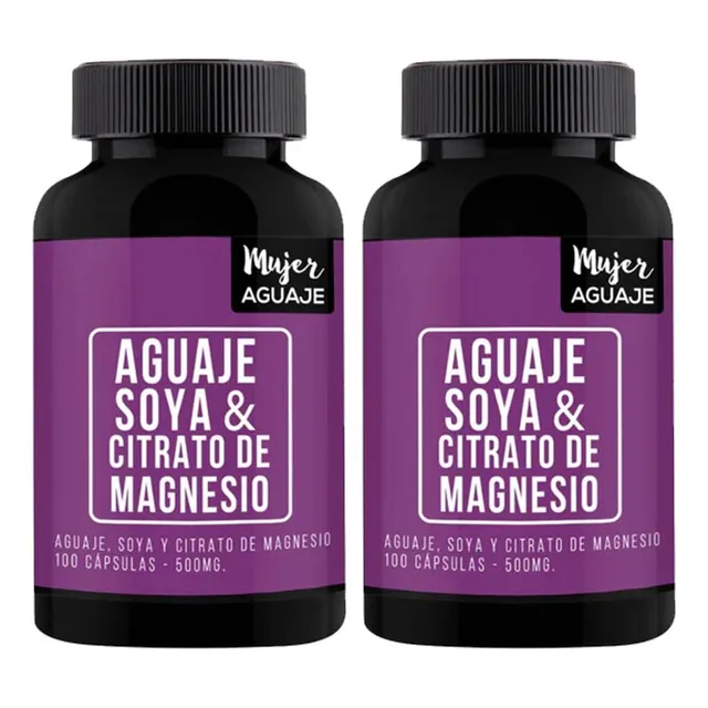 Aguaje, Soya & Magnesio Mujer Aguaje 100 Cápsulas Pack X 2 Sabor Capsula