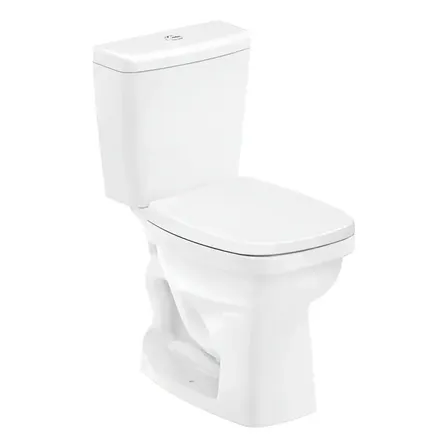 Kit Bacia Celite Com Caixa Acoplada Completo Like Branco Branco