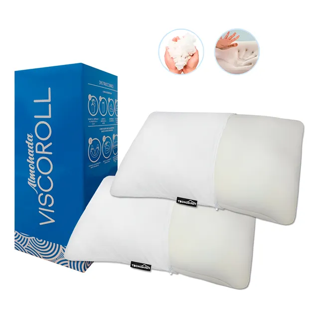 Almohadas Memory Foam Particulado Queen - Set X 2 Unidades