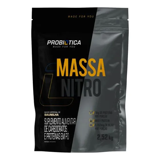 Massa Nitro Refil 2,52kg - Probiótica 