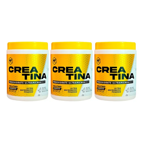 Nf Nutrition Kit X3 Creatina Monohidrato Suplemento X 300gr