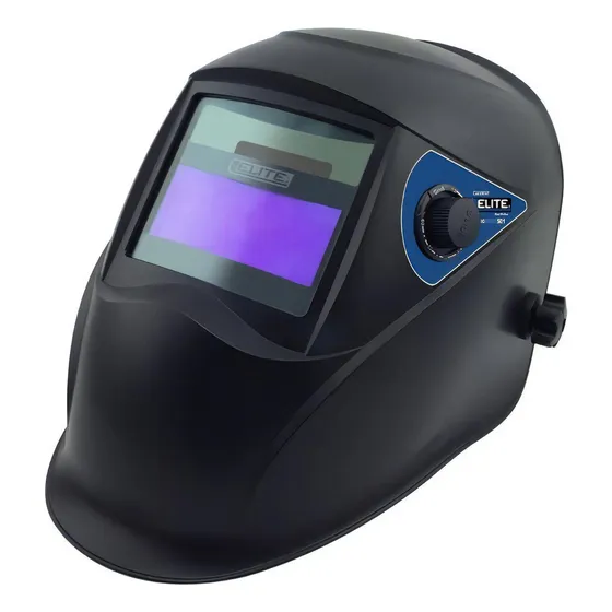 Careta Soldar 9 A 13 Sombras Electronica + Encendedor Elite Color Negro