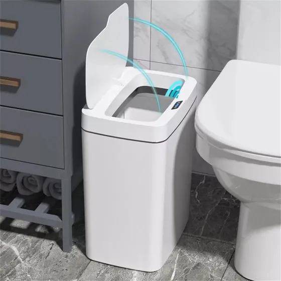 Ruiyue Cubo De Basura Automático Con Sensor Para Baño, 18l