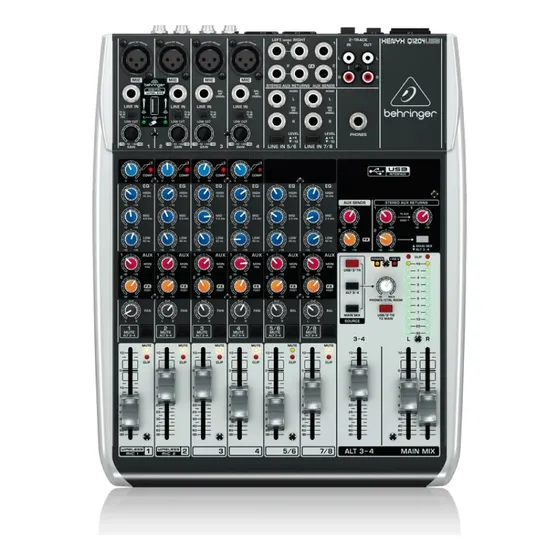 Mesa De Som Behringer Xenyx Q1204 Usb 12 Canais + Nf 