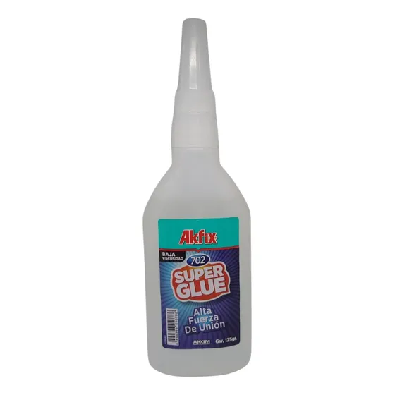 Adhesivo instantáneo Super Cola 702 de baja viscosidad 125 g