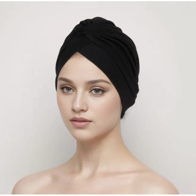 Gorro Turbante Con Pliegues Para La Pérdida De Cabello