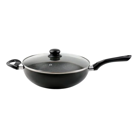 Wok Cuori Modelo Black Interior Antiadherente 28 Cm