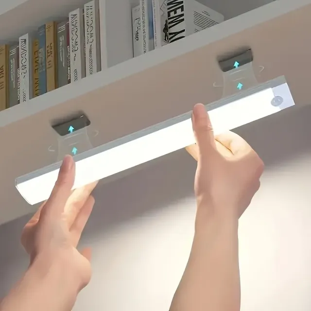 Luminária Led 30cm Sem Fio Com Sensor De Movimento 30cm White Light Branco 36v