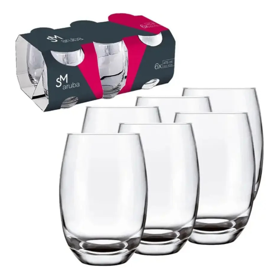 Jogo de copos Aruba 475 ml